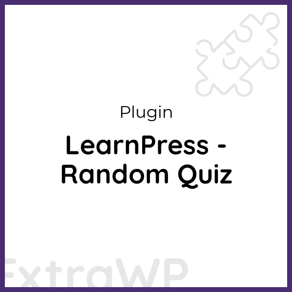 LearnPress - Random Quiz