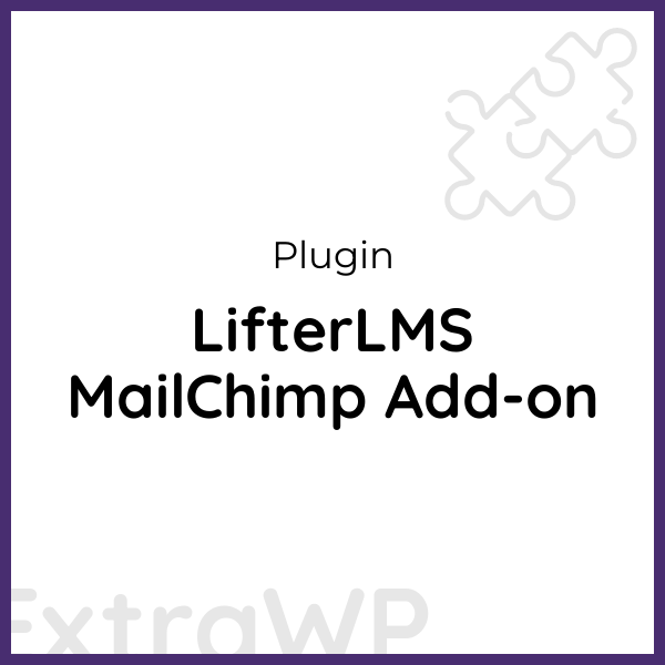 LifterLMS MailChimp Add-on