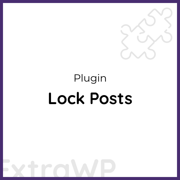 Lock Posts