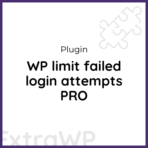 WP limit failed login attempts PRO