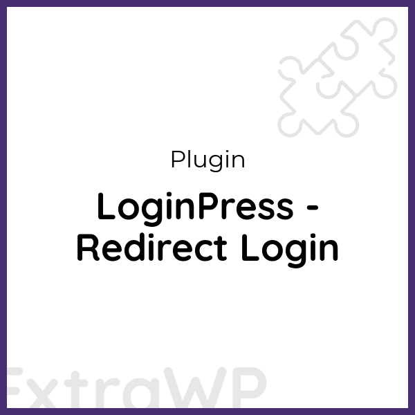 LoginPress - Redirect Login