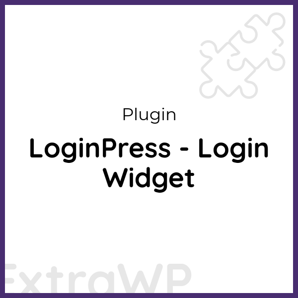 LoginPress - Login Widget