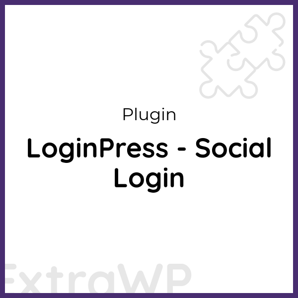 LoginPress - Social Login