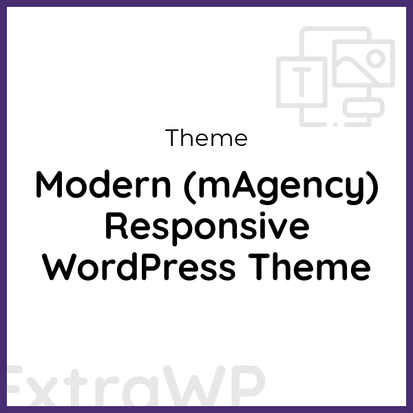Modern (mAgency) Responsive WordPress Theme