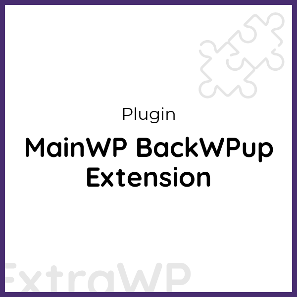 MainWP BackWPup Extension