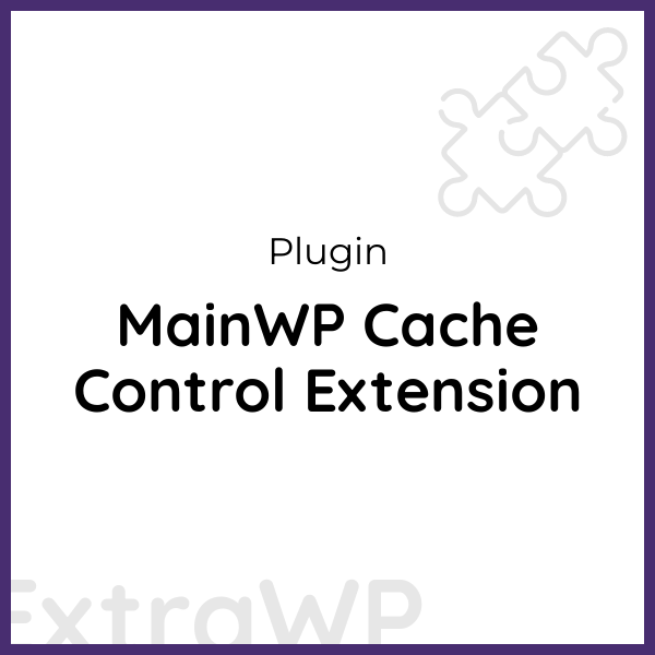 MainWP Cache Control Extension