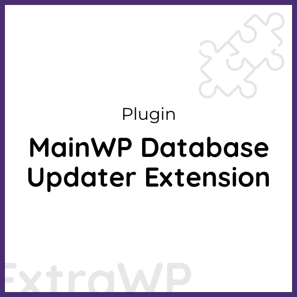 MainWP Database Updater Extension