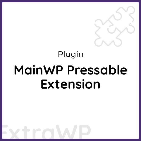 MainWP Pressable Extension