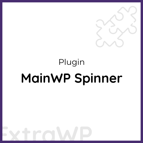 MainWP Spinner