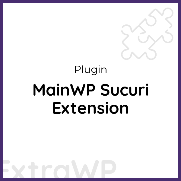 MainWP Sucuri Extension