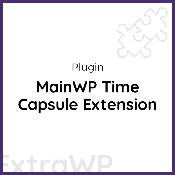 MainWP Time Capsule Extension