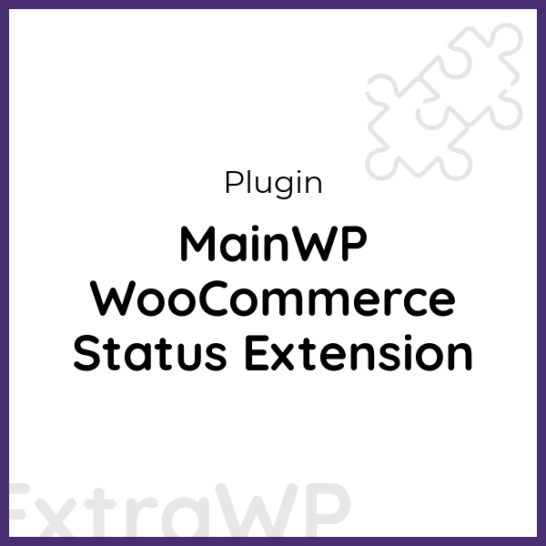 MainWP WooCommerce Status Extension