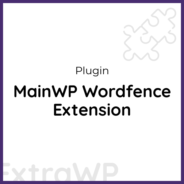 MainWP Wordfence Extension