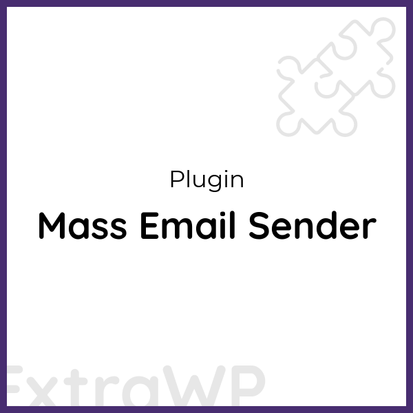 Mass Email Sender