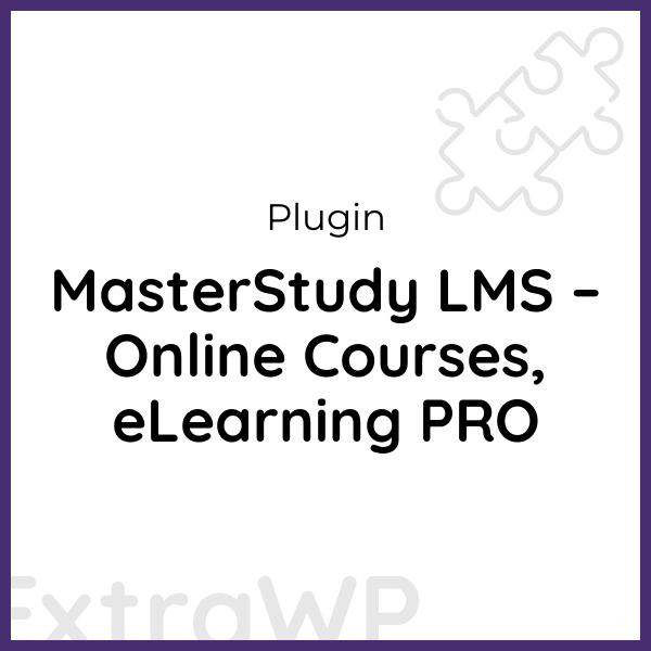 MasterStudy LMS – Online Courses, eLearning PRO