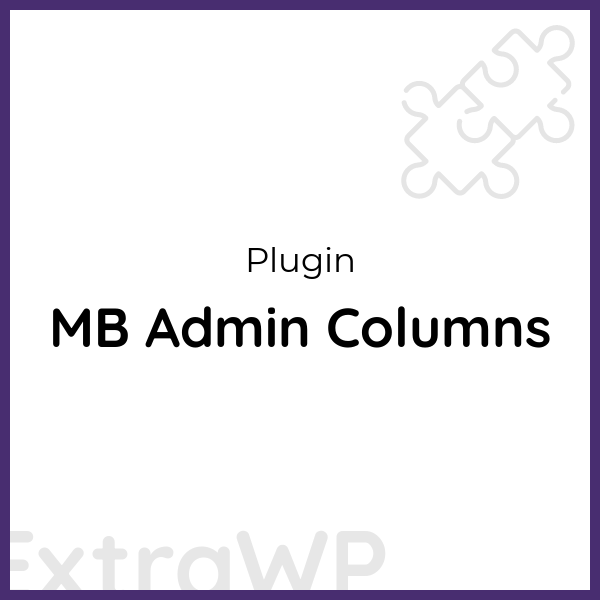 MB Admin Columns