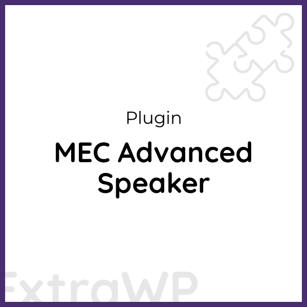 MEC Advanced Speaker