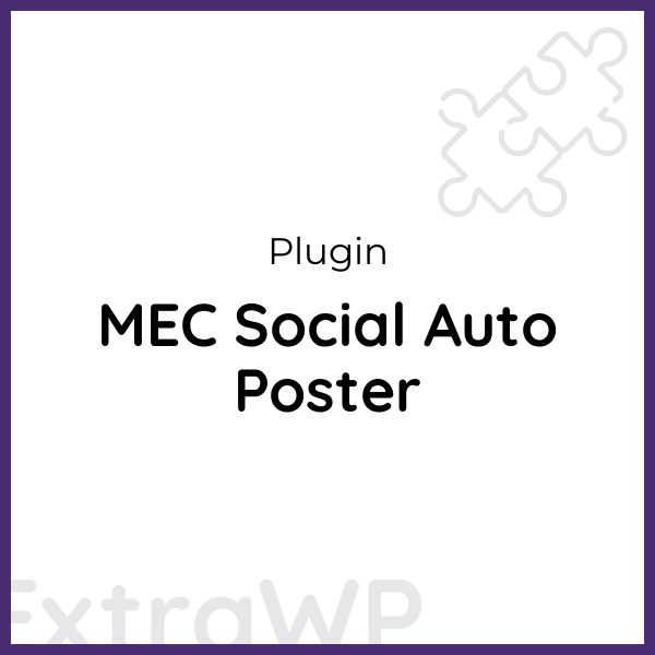 MEC Social Auto Poster