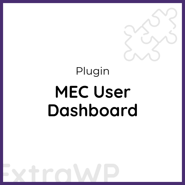 MEC User Dashboard