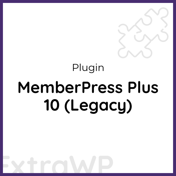 MemberPress Plus 10 (Legacy)