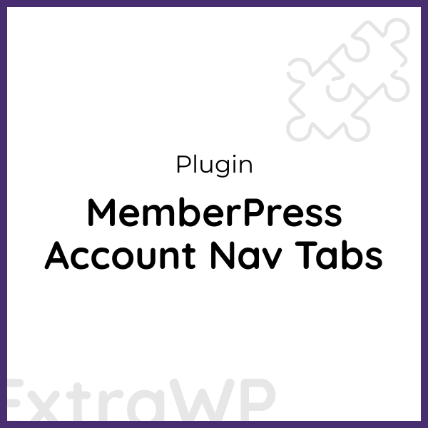 MemberPress Account Nav Tabs