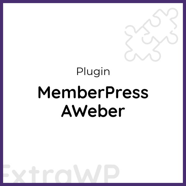 MemberPress AWeber