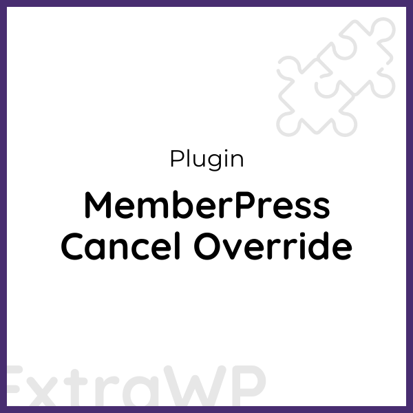 MemberPress Cancel Override