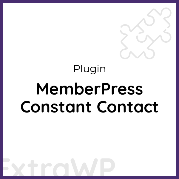 MemberPress Constant Contact