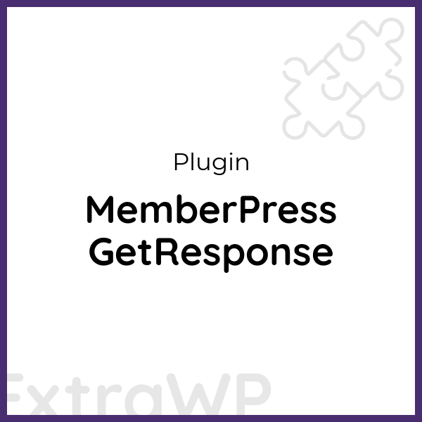 MemberPress GetResponse