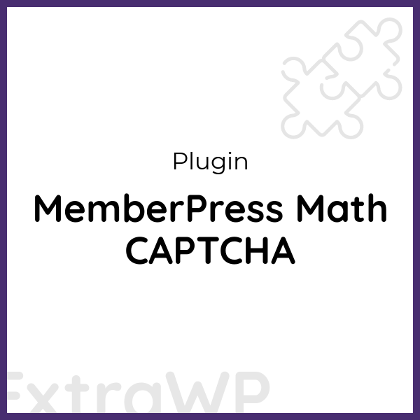 MemberPress Math CAPTCHA