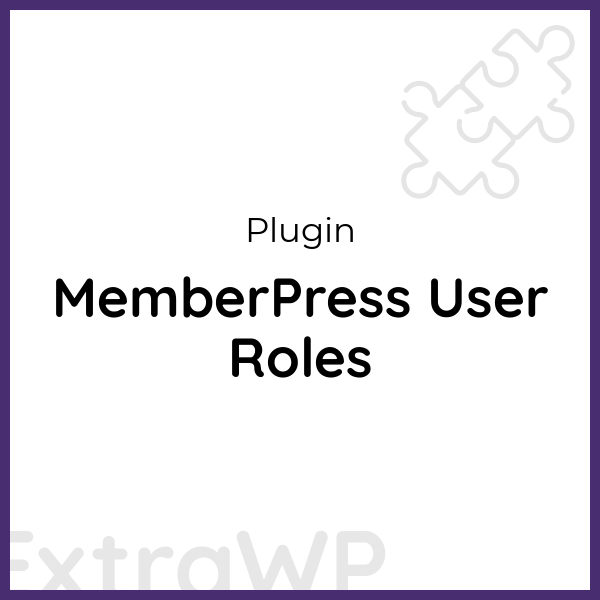 MemberPress User Roles