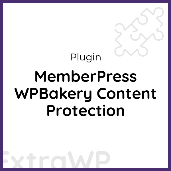 MemberPress WPBakery Content Protection