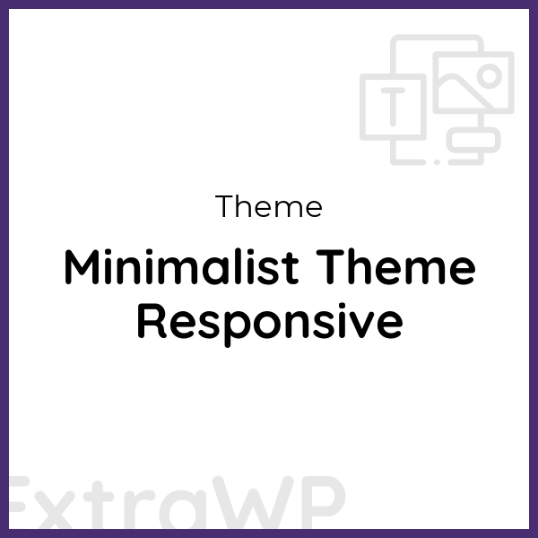 Minimalist Theme Responsive