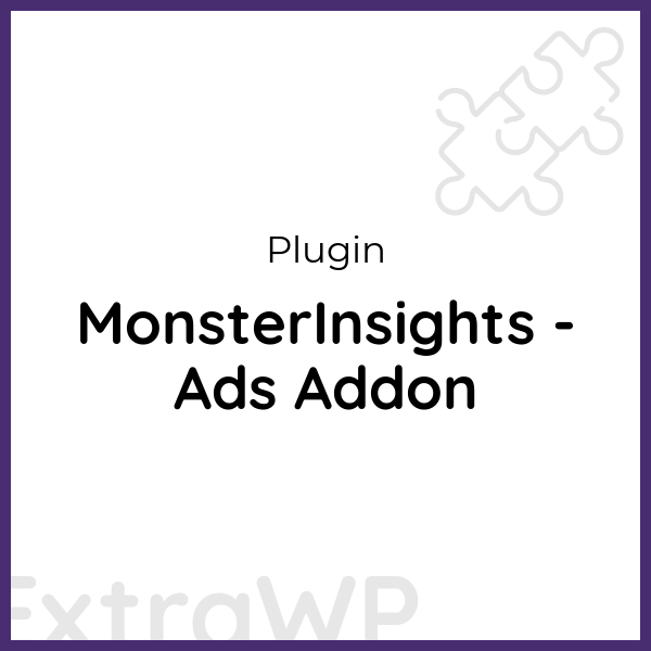 MonsterInsights - Ads Addon