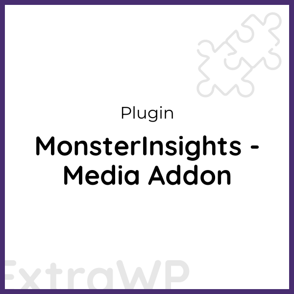 MonsterInsights - Media Addon