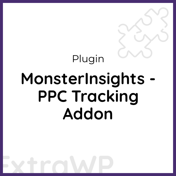 MonsterInsights - PPC Tracking Addon