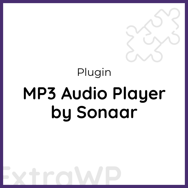 MP3 Audio Player by Sonaar