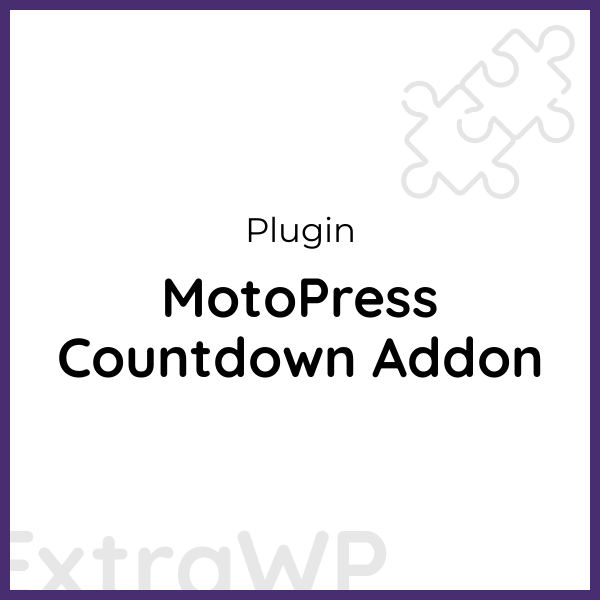 MotoPress Countdown Addon