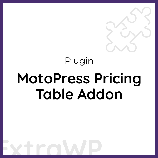 MotoPress Pricing Table Addon