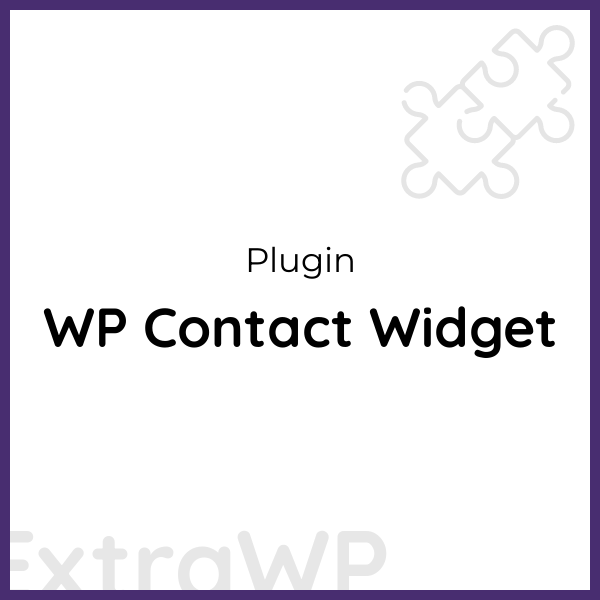 WP Contact Widget