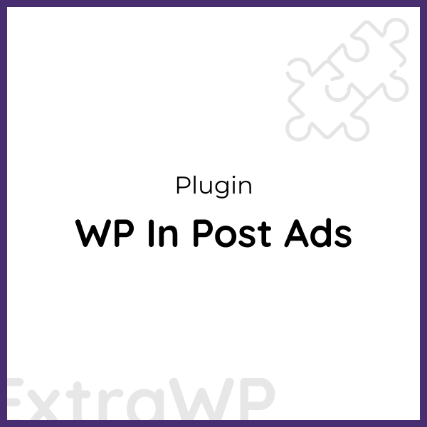 WP In Post Ads
