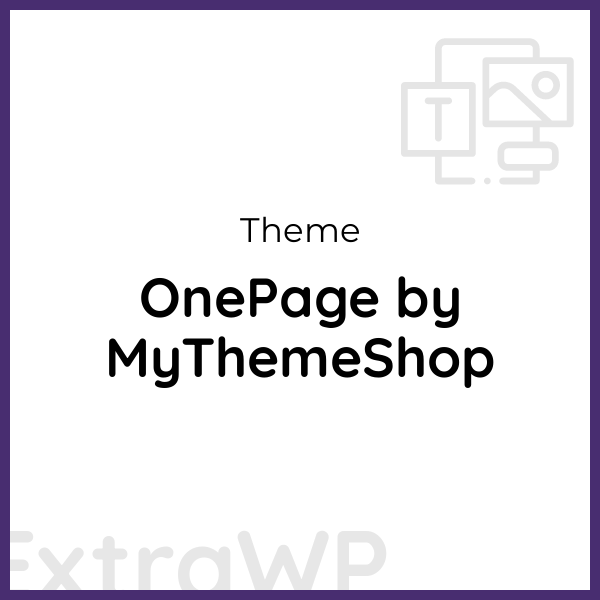 OnePage by MyThemeShop