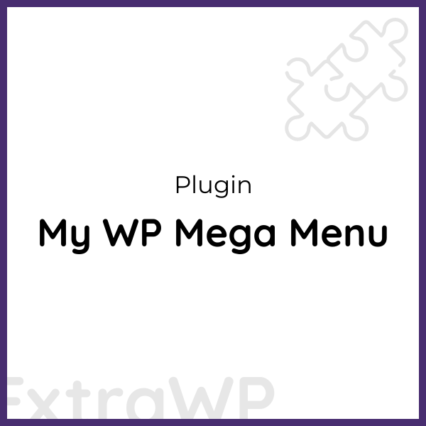 My WP Mega Menu