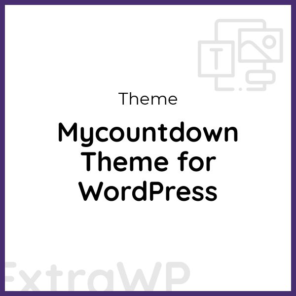 Mycountdown Theme for WordPress