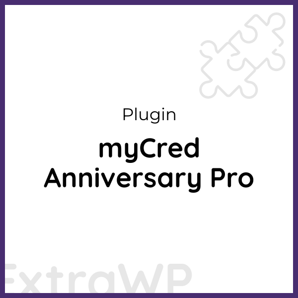 myCred Anniversary Pro