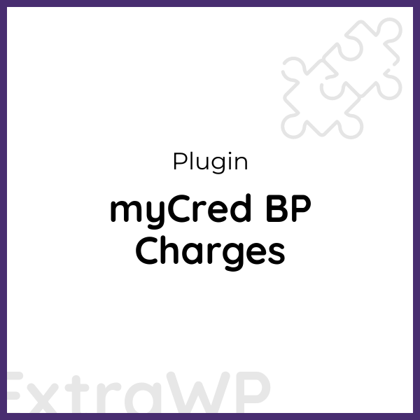 myCred BP Charges