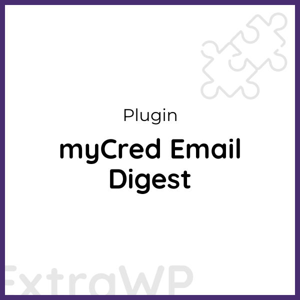 myCred Email Digest