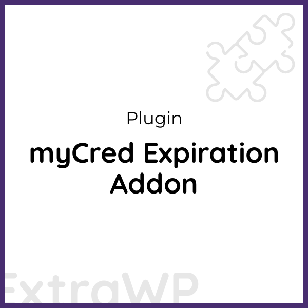 myCred Expiration Addon