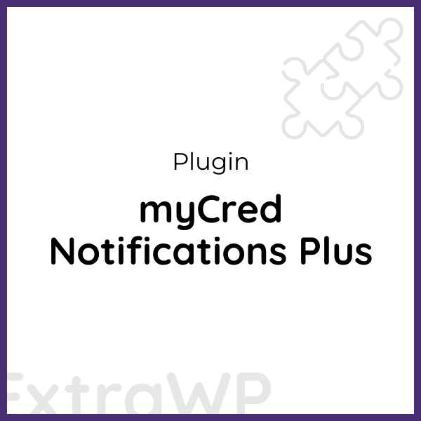 myCred Notifications Plus