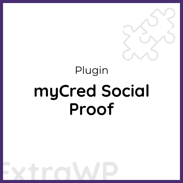 myCred Social Proof